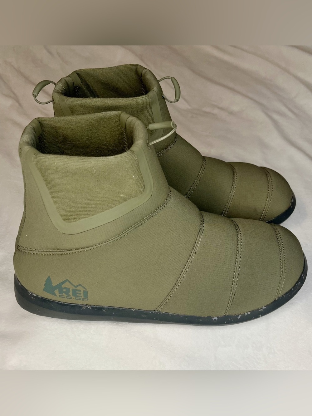 REI Co-op Camp Dreamer Mid Pull On Booties Size 13 Women’s Olive Green Mens 11